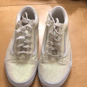 Vans Old Skool UV glitter lace up sneakers.  Women’s size 7.5